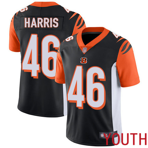 Cincinnati Bengals Limited Black Youth Clark Harris Home Jersey NFL Footballl 46 Vapor Untouchable